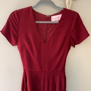 Charles Henry Red Jumpsuit